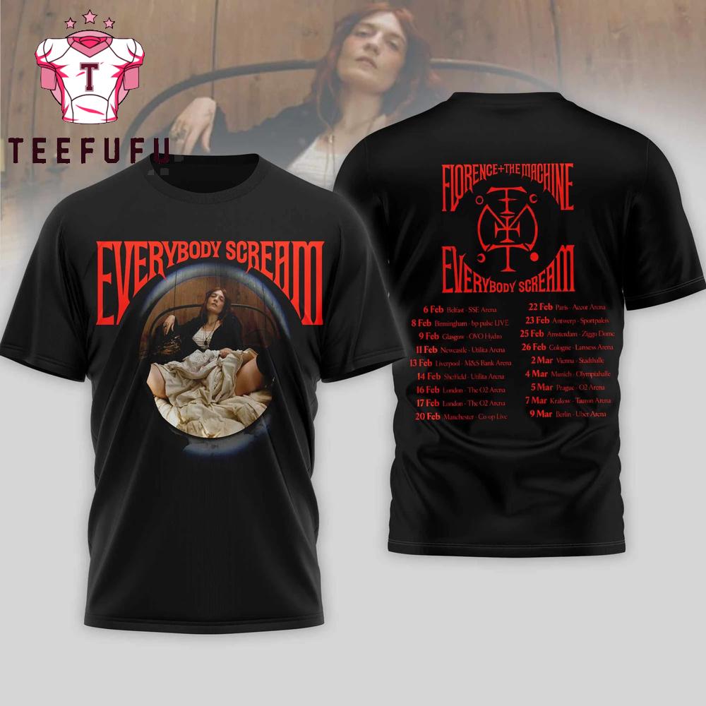 Florence The Machine 2026 Tour 3D Shirt