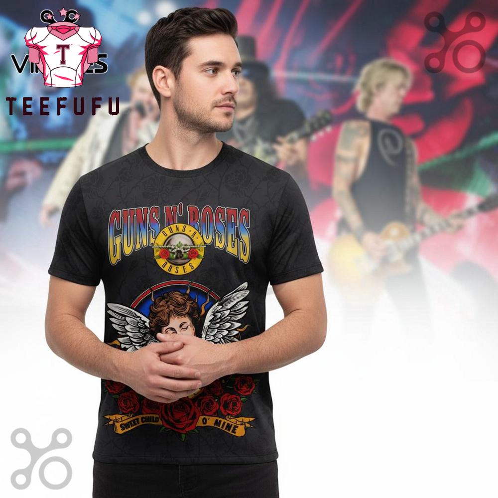 Guns N' Roses World Tour 2026 3D Shirt