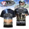 Halo Combat Evolved 25th Anniversary Finish The Fight T Shirt