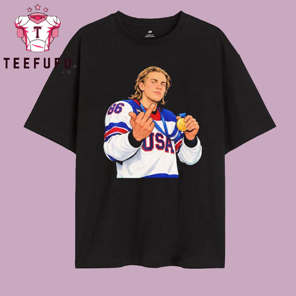 Jack Hughes Middle Finger T Shirt