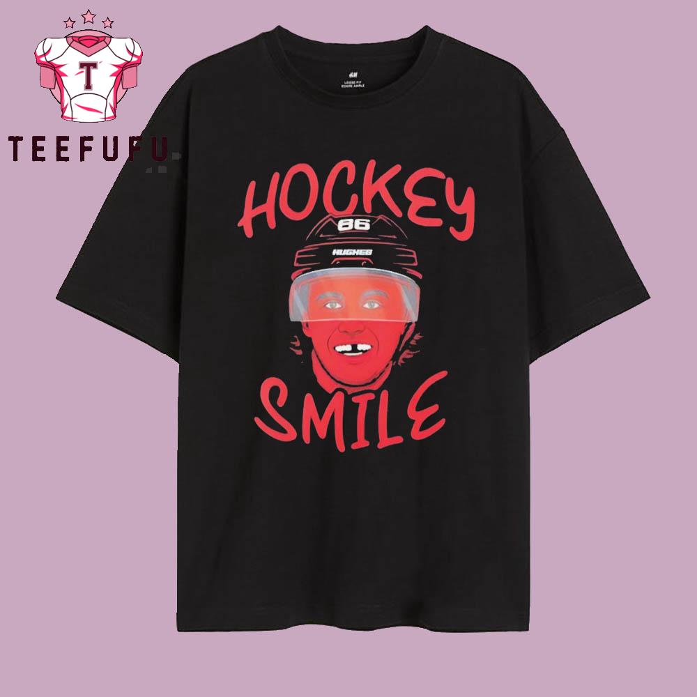 Jack Hughes Team USA Hockey Smile T Shirt