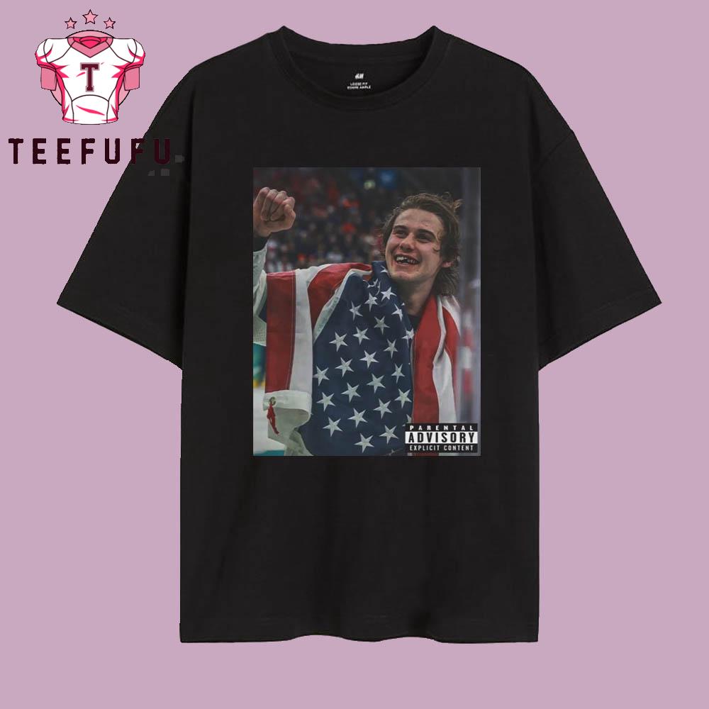 Jack Hughes USA Hockey Gold Medal T Shirt