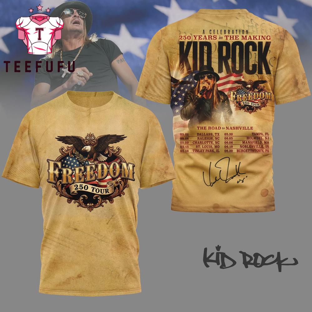 Kid Rock 250 Years in The Making 3D Shirt