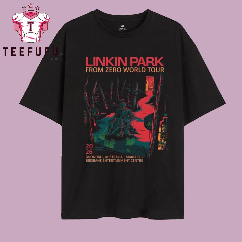 Linkin Park From Zero World Tour Boondall Australia Night 2 Gig At Brisbane Entertainment Center On March 5 2026 T Shirt
