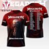 Megadeth Skull Art 2026 World Tour Merch 3D T-Shirt