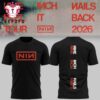 Nine Inch Nails Peel It Back Tour 2026 Black T Shirt