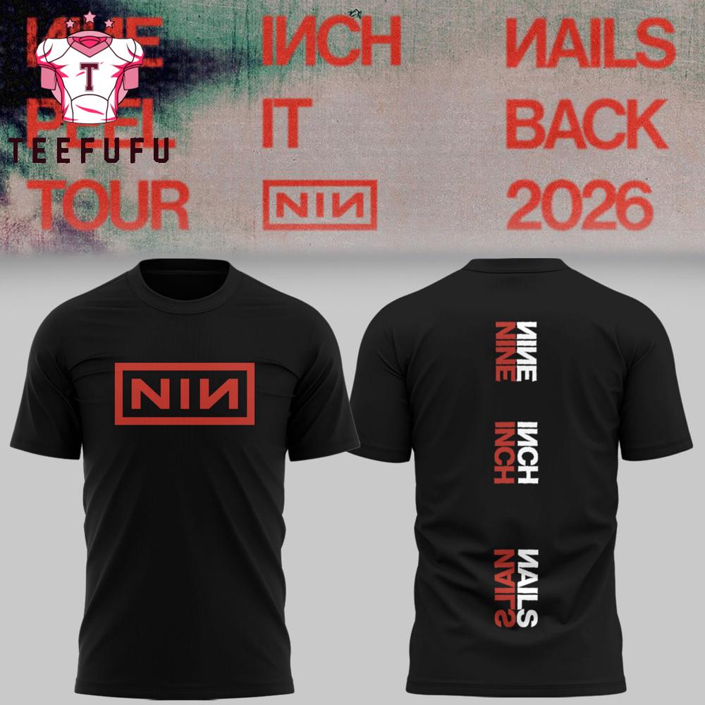 Nine Inch Nails Peel It Back Tour 2026 Black T Shirt