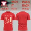 Nine Inch Nails Peel It Back Tour 2026 Red T Shirt