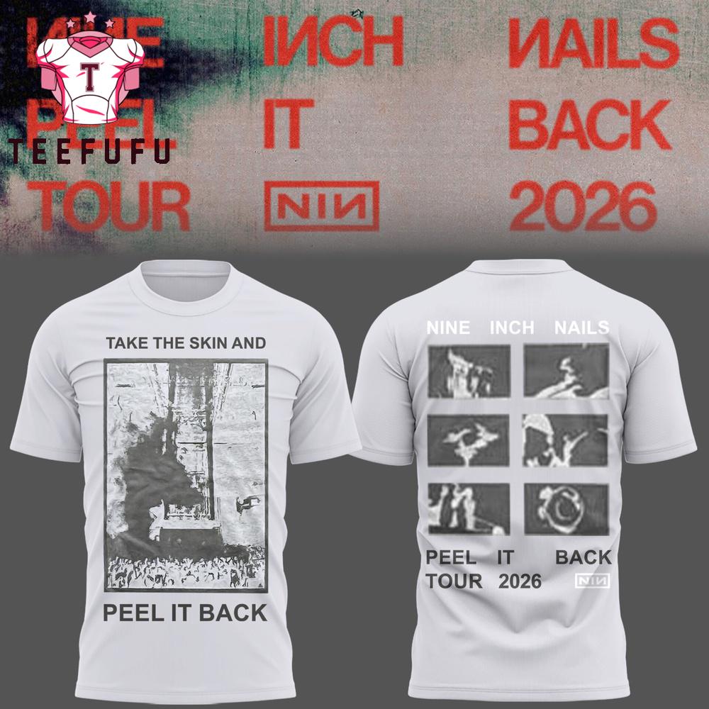 Nine Inch Nails Peel It Back Tour 2026 White T Shirt