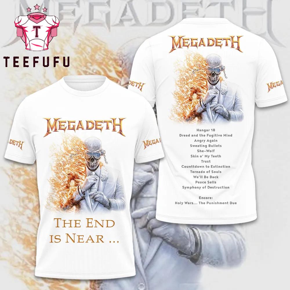 Official Megadeth World Tour 2026 3D Concert T-Shirt