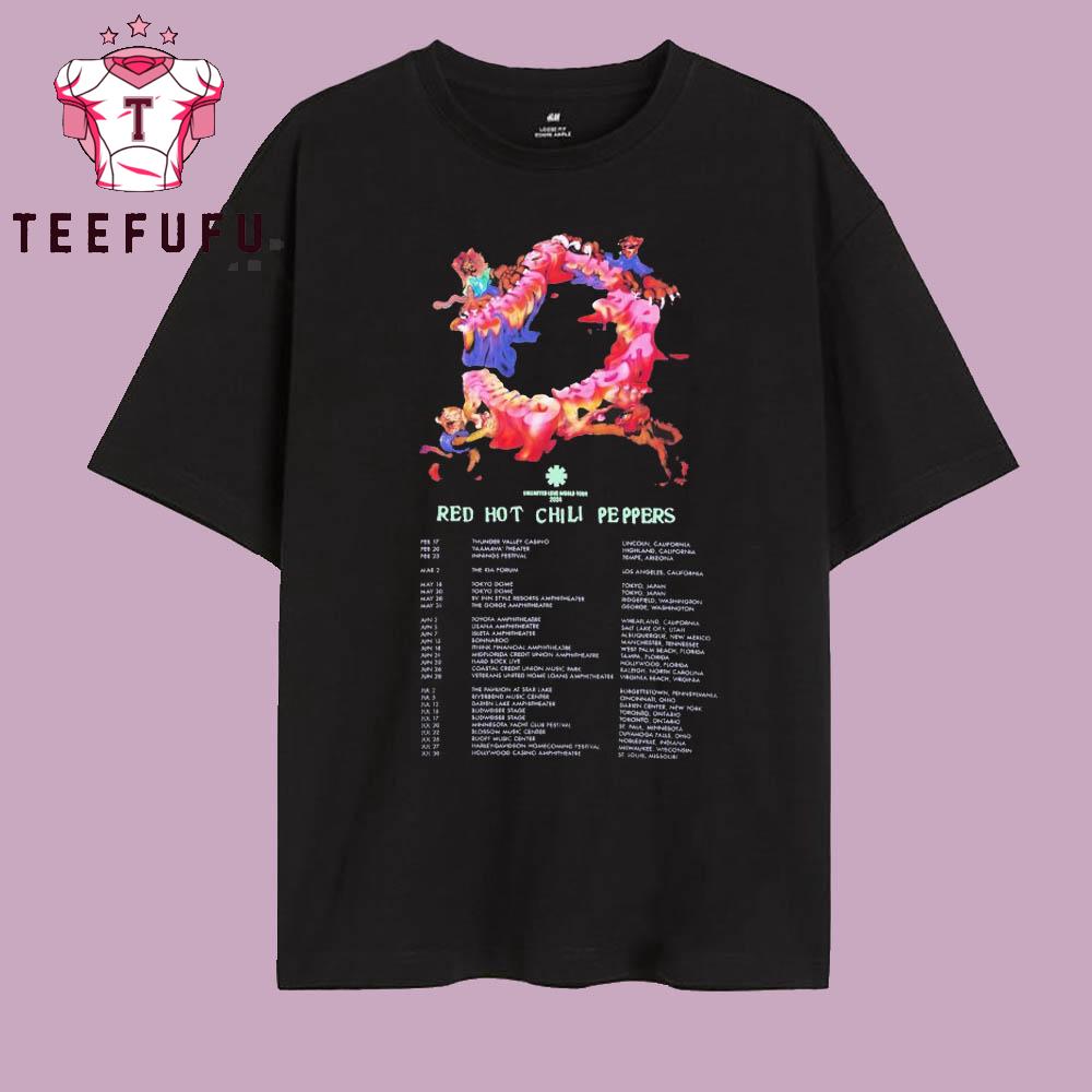 Red Hot Chili Peppers Unlimited Love World Tour T Shirt