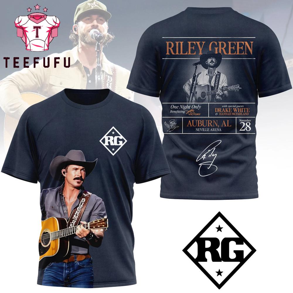Riley Green Guitar Music 2026 3D Shirt