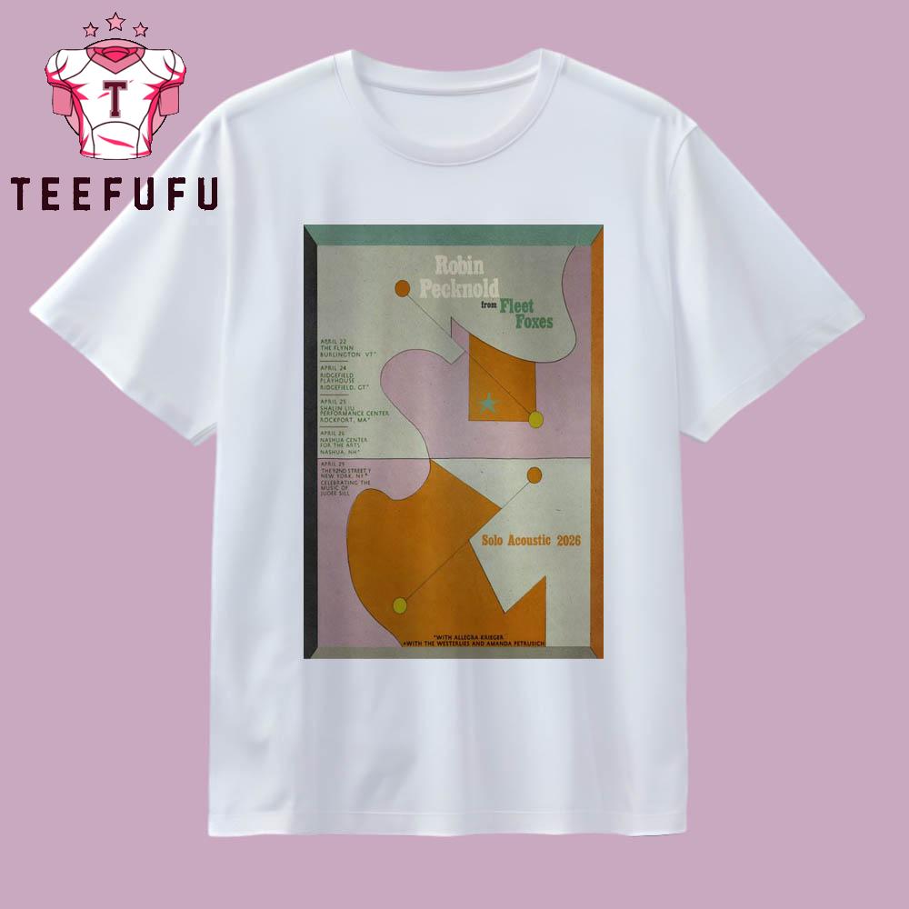 Robin Pecknold Solo Acoustic Tour 2026 T Shirt