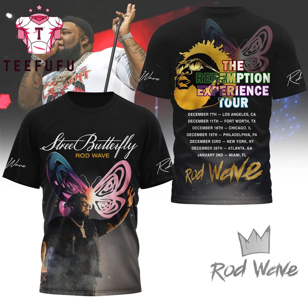 Rod Wave the Redemption Experience Tour 3D Shirt
