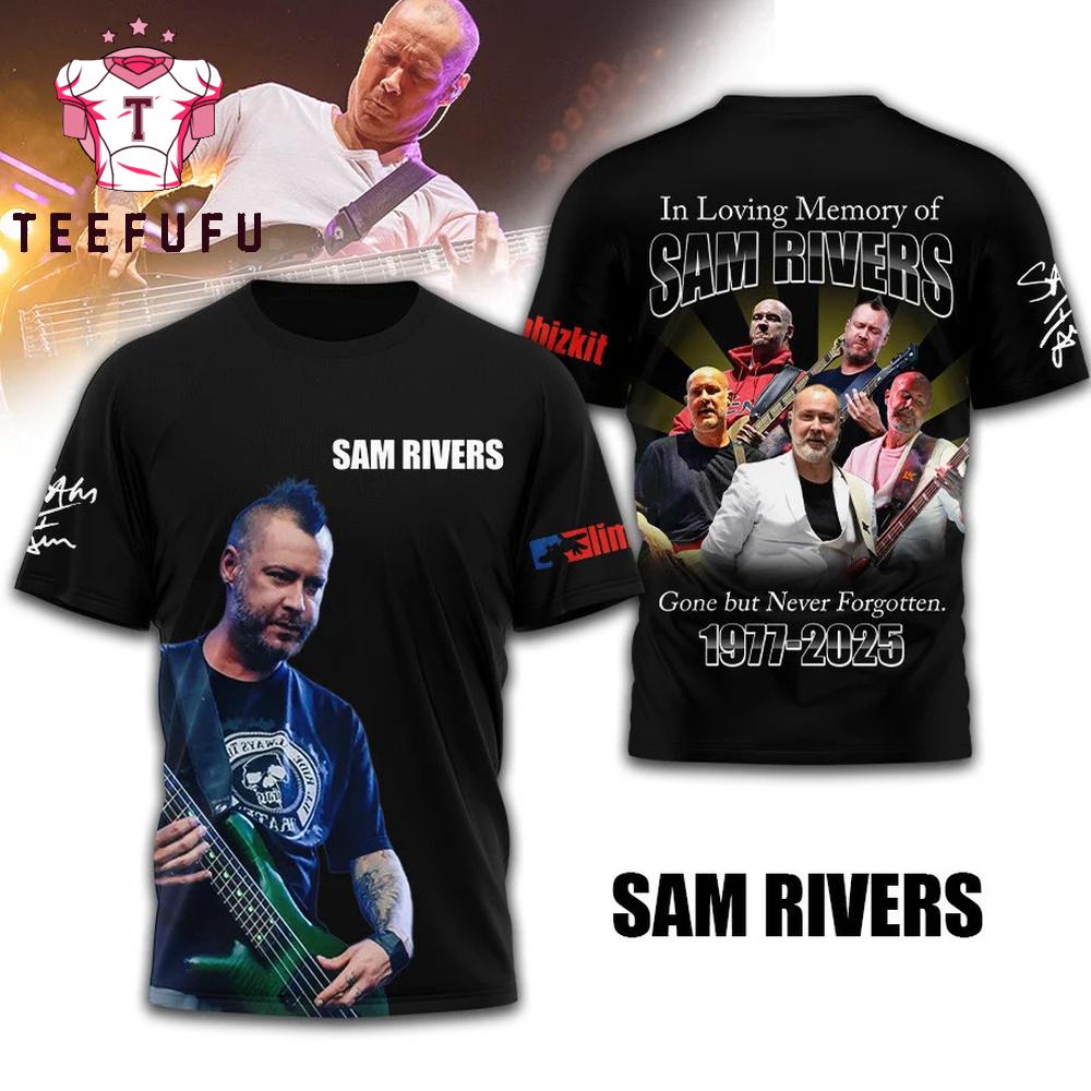 Sam Rivers 1977-2025 Music Signature 3D Shirt