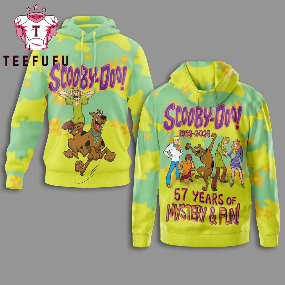 Scooby-Doo 1969-2026 57 Years of Mystery And Fun Hoodie