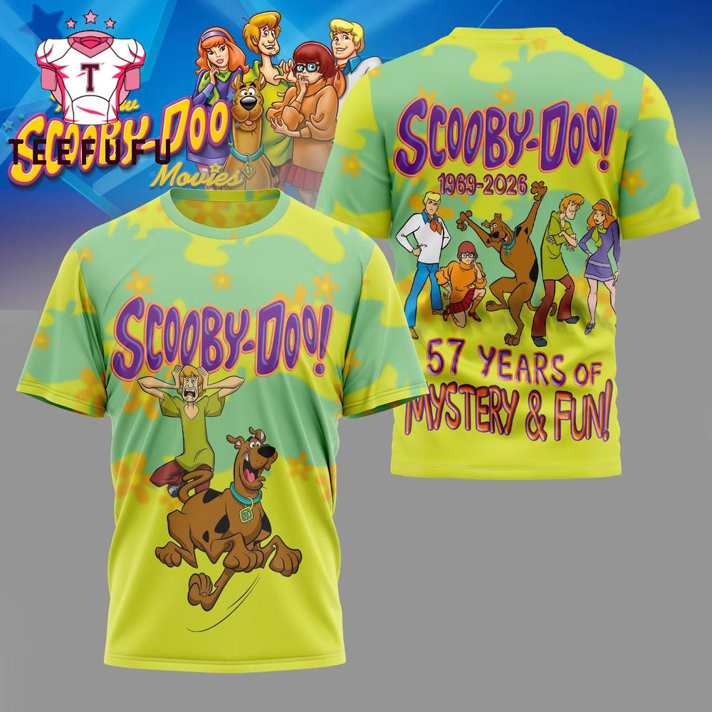 Scooby-Doo 1969-2026 57 Years of Mystery And Fun T Shirt