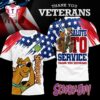 Scooby-Doo Veteran Appreciation 3D Shirt