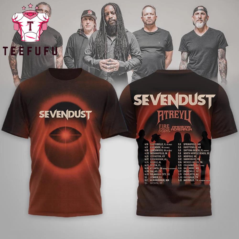 Sevendust Atreyu 2026 Tour 3D Shirt