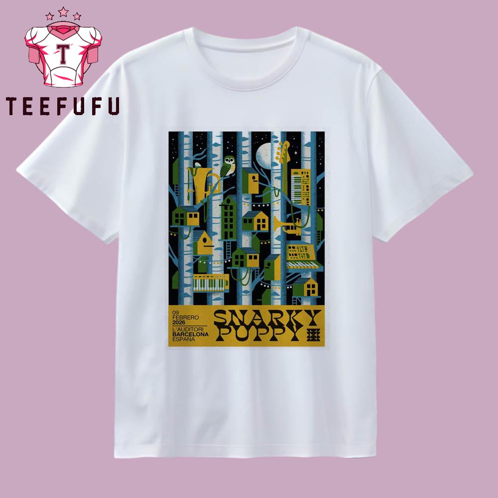 Snarky Puppy At L'Auditori In Barcelona, Spain On Feb 9, 2026 T Shirt