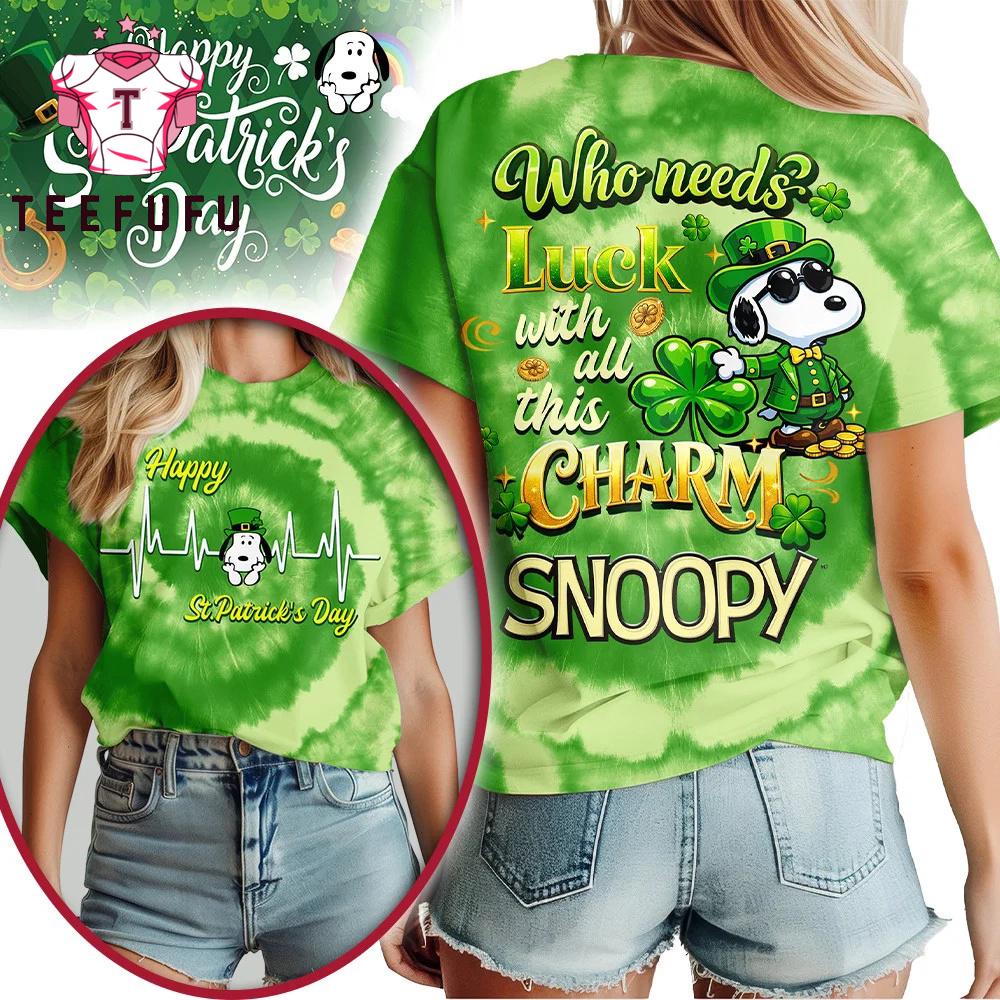 Snoopy 2026 Happy St Patricks Day Unisex T Shirt
