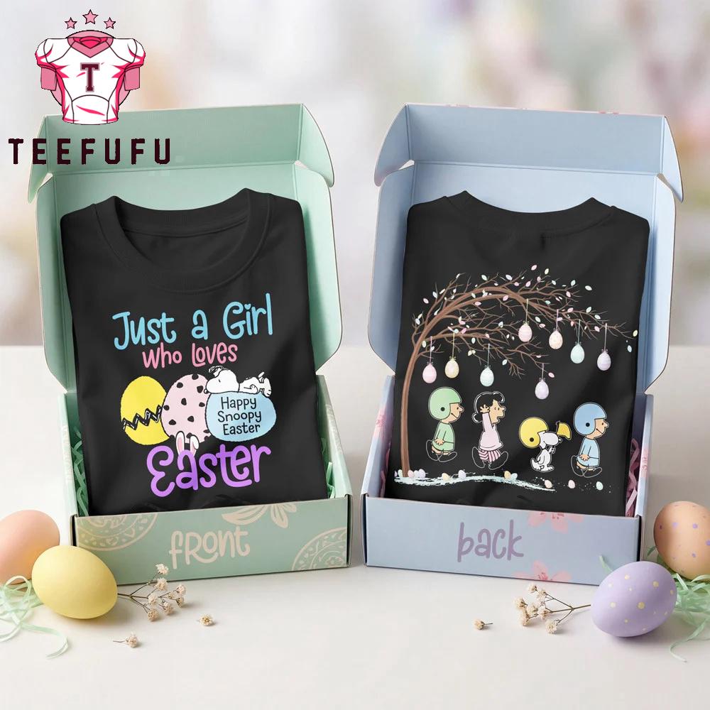 Snoopy Peanut 2026 Easter Black 3D Shirt