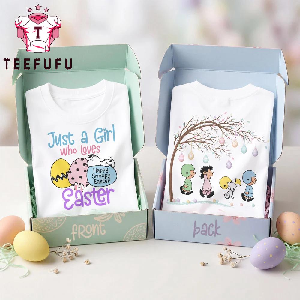 Snoopy Peanut 2026 Easter White 3D Shirt