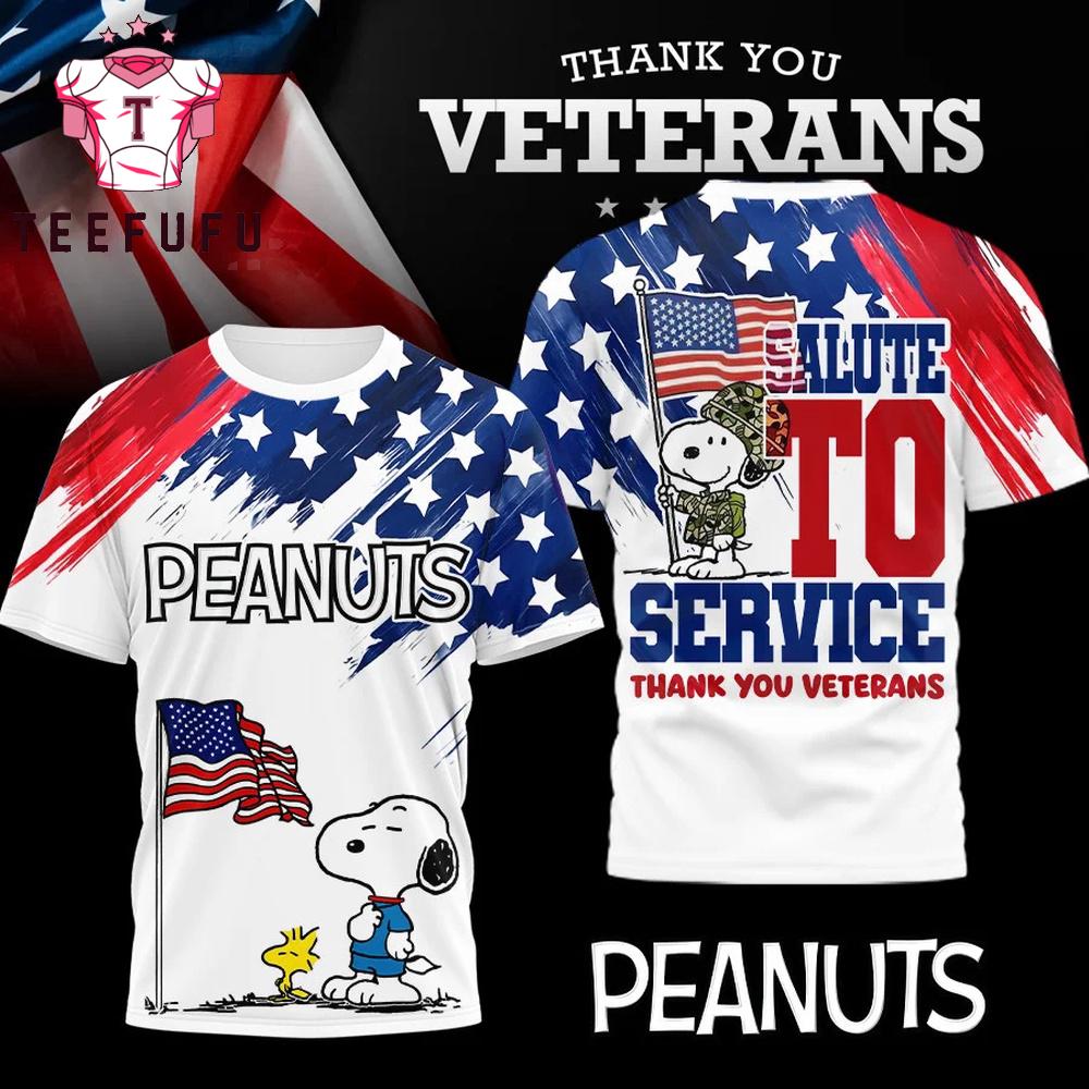 Snoopy Peanuts Veteran Appreciation 3D Shirt