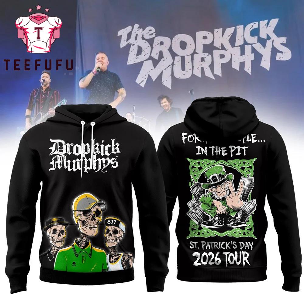 The Dropkick Murphys St Patrick Days 2026 Tour Hoodie