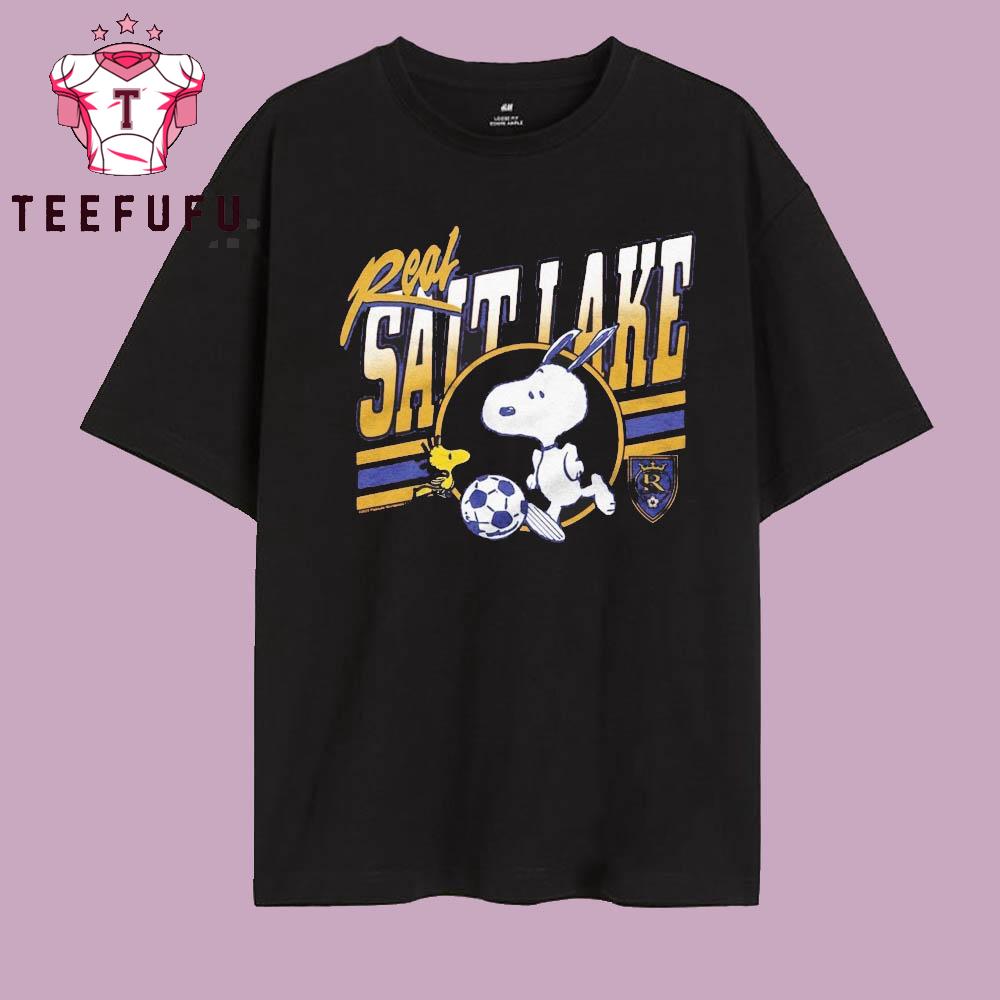 The Peanuts Snoopy And Woodstock x Real Salt Lake T Shirt
