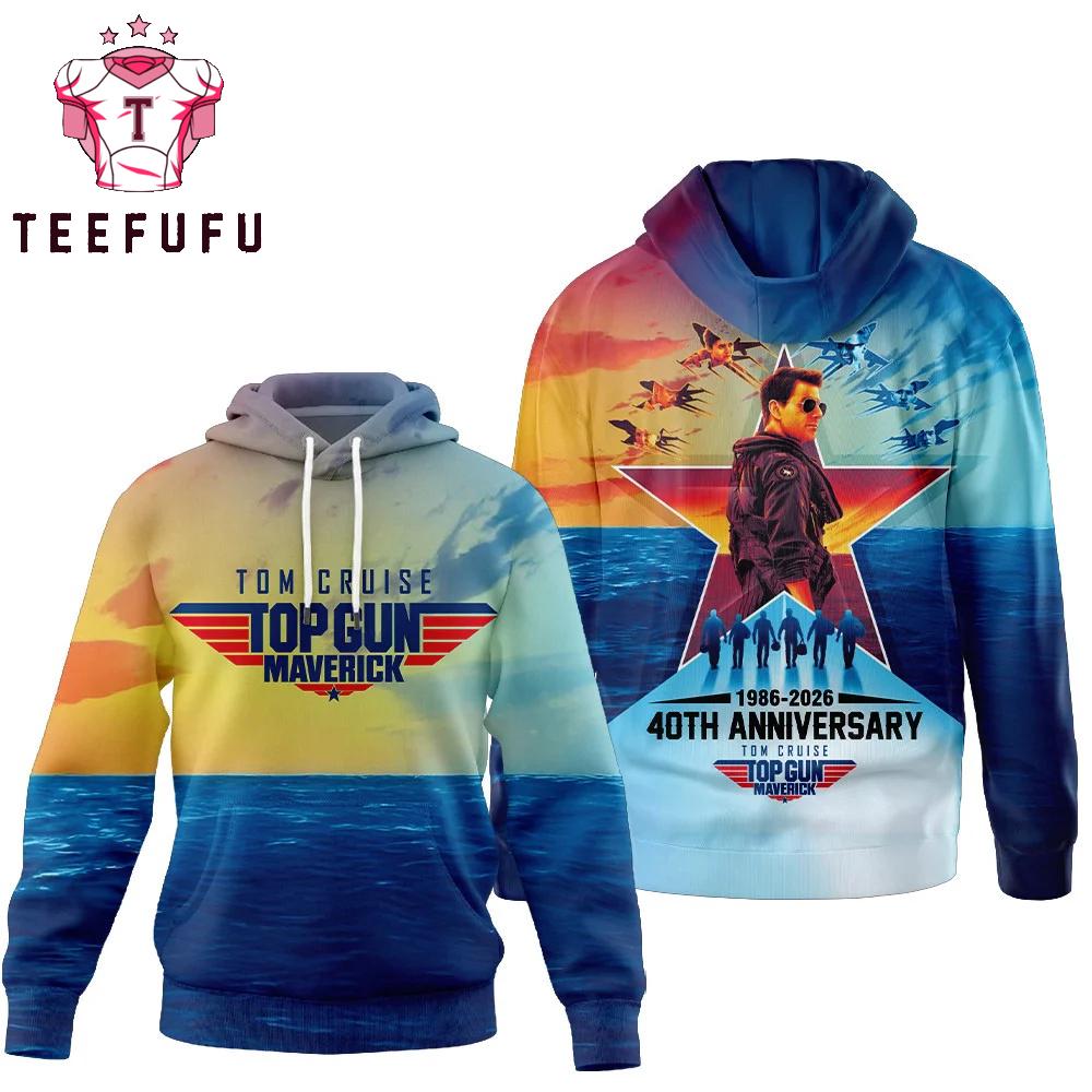 Tom Cruise Top Gun Maverick 40th Anniversary Hoodie