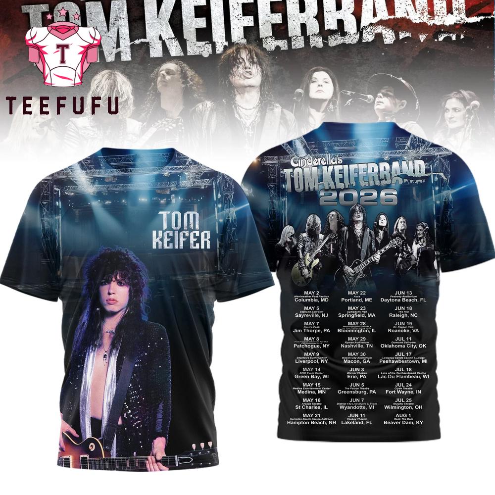 Tom Keifer Band 2026 Tour Schedule 3D Shirt