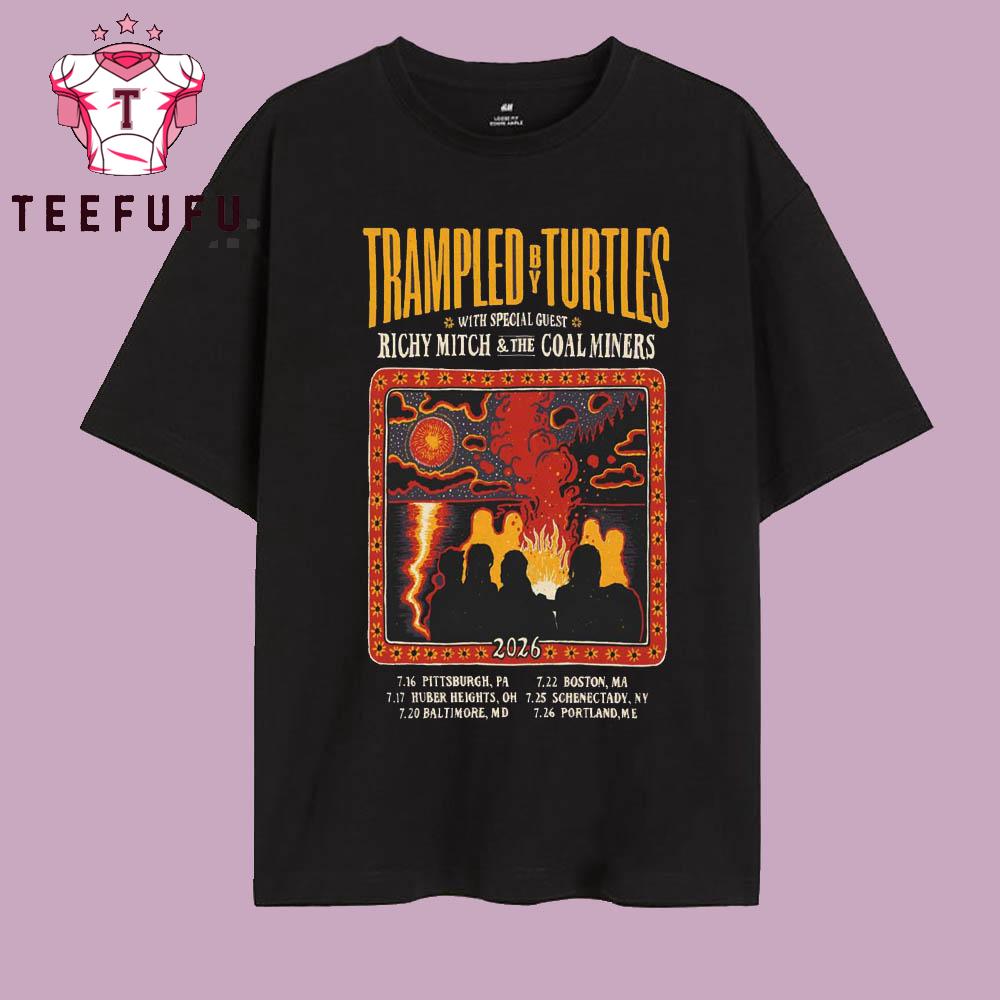 Trampled By Turtles Tour July 2026 T Shirt