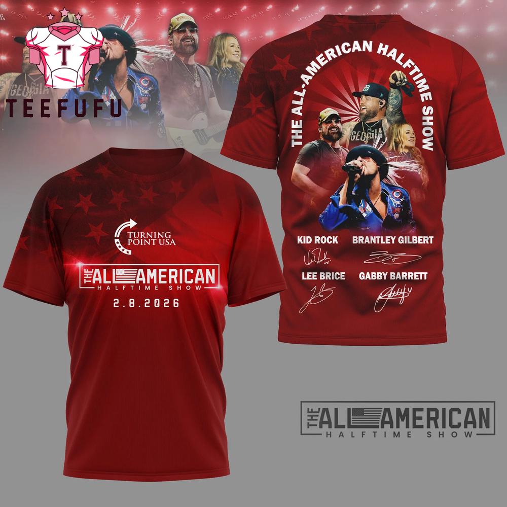 Turning Point USA the All American Halftime Show 2026 3D Shirt