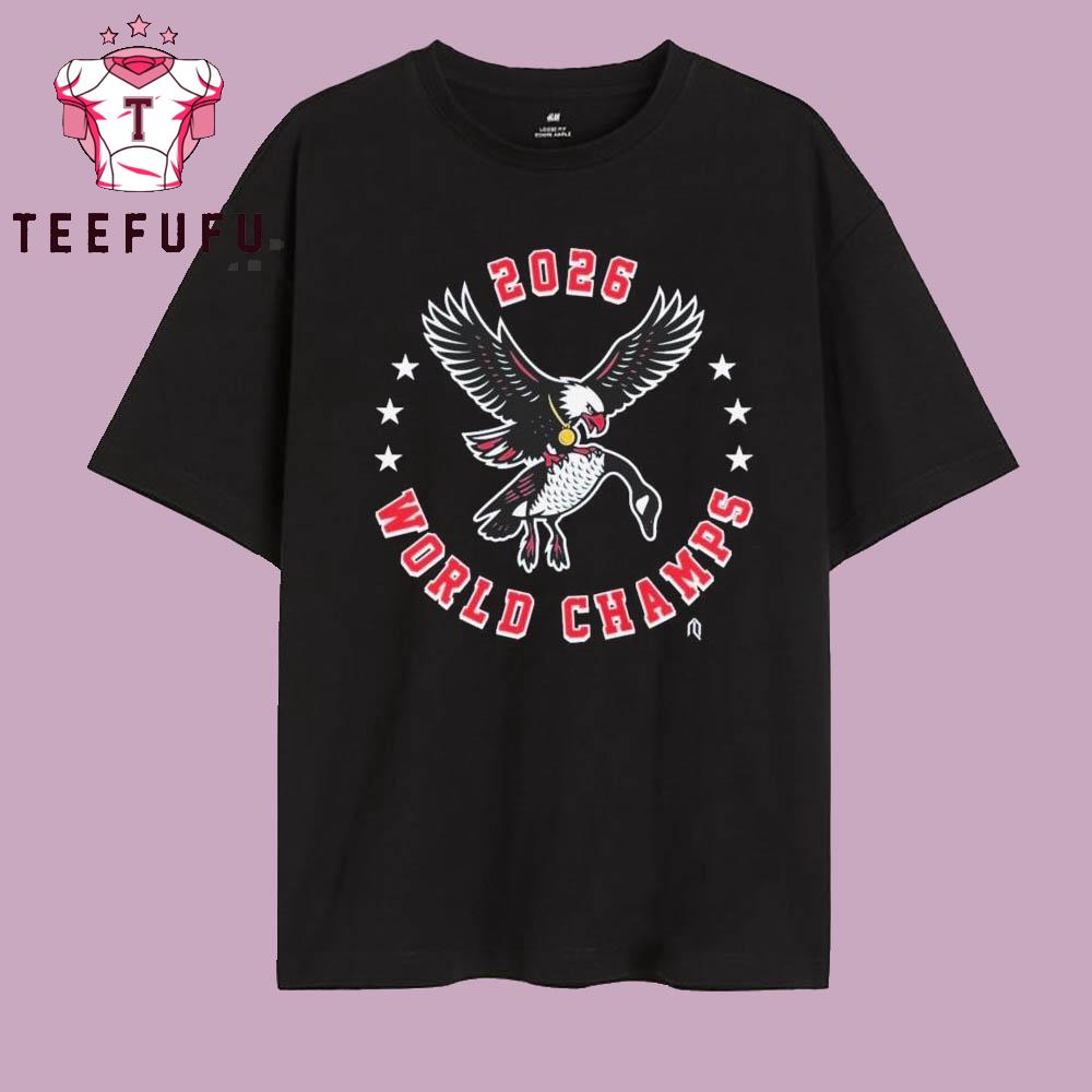 Usa Hockey World Champs Olympic 2026 Eagle Win Canada Mallard T Shirt