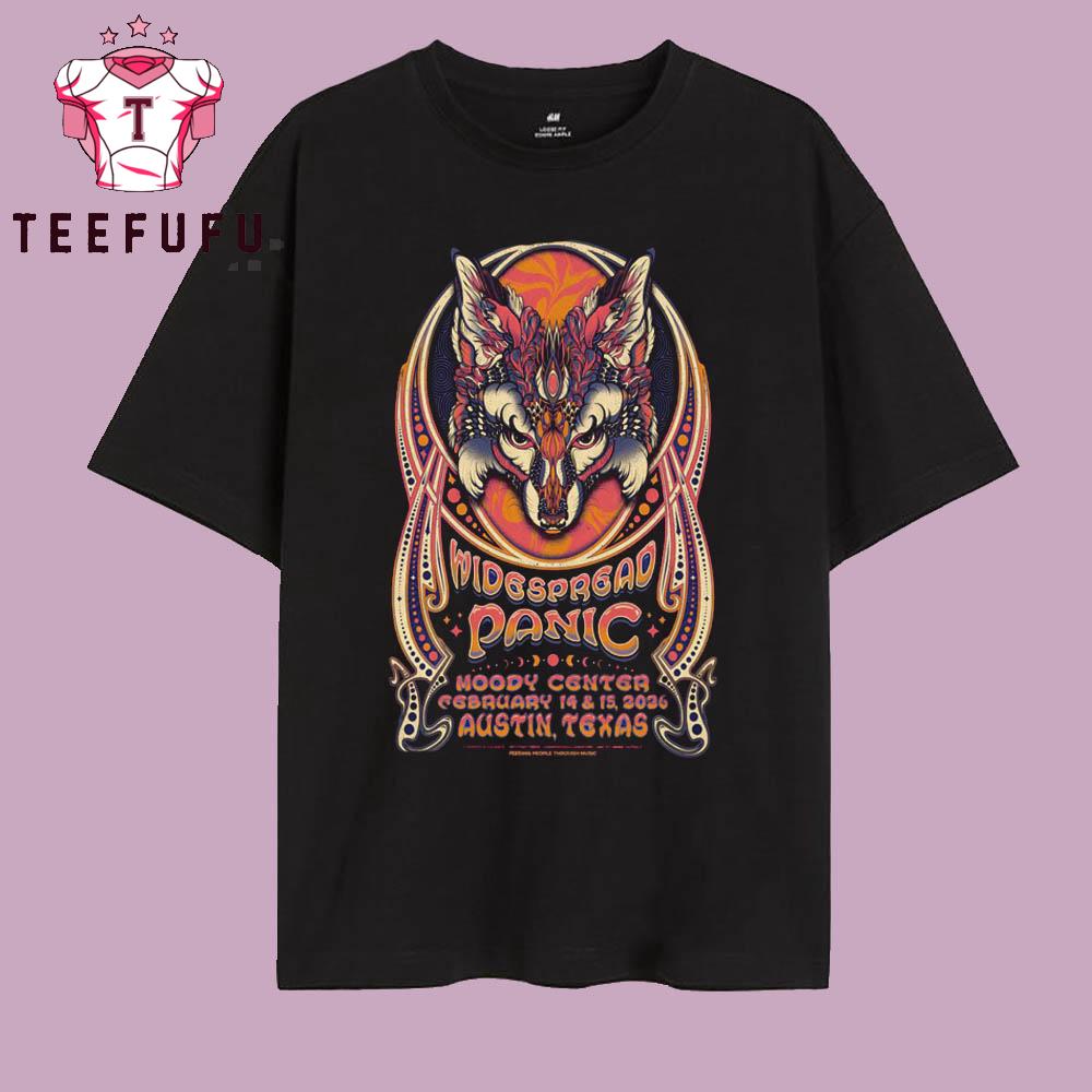 Widespread Panic Austin TX On Feb 14-15 2026 Tour T Shirt