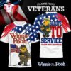 Winnie the Pooh Veteran Appreciation 3D Shirt
