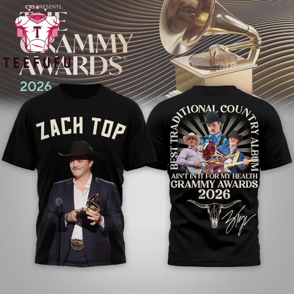 Zach Top The Grammy Awards 2026 3D Shirt