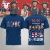ACDC Band 250th USA Anniversary Blue T Shirt