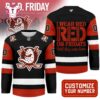 Anaheim Ducks NHL Red Friday Hockey Jersey