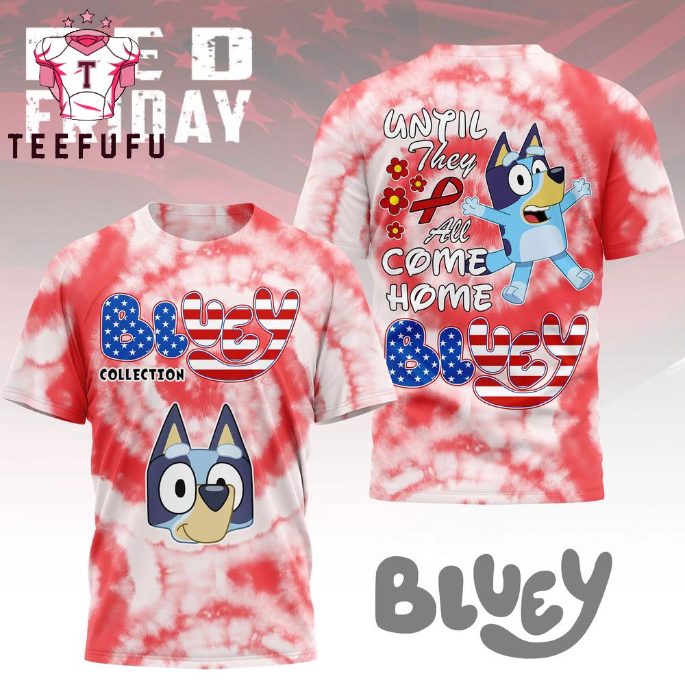 Bluey 2026 Red Friday All Over Print T Shirt
