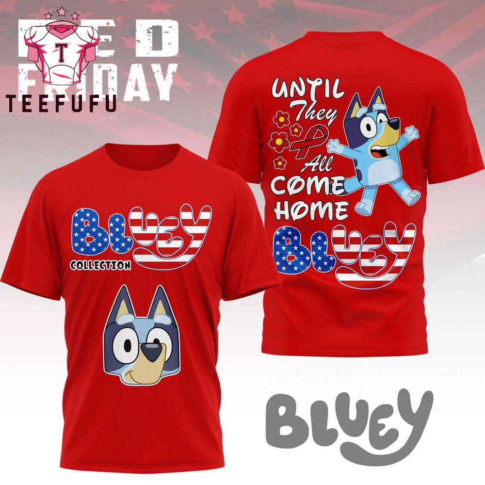 Bluey 2026 Red Friday Red 3D T Shirt