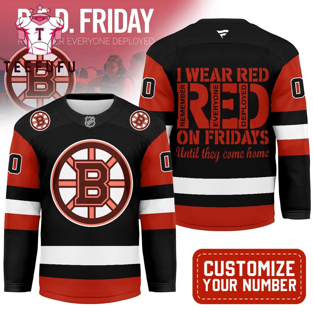 Boston Bruins NHL Red Friday Hockey Jersey
