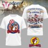 Buc-ee's 250th Anniversary 1776-2026 America Flag White T Shirt
