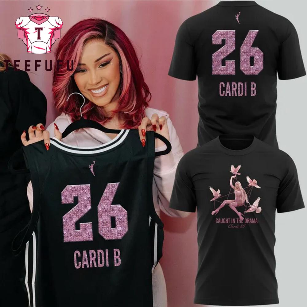 Cardi B Little Miss Drama Tour x WNBA 2026 T-Shirt