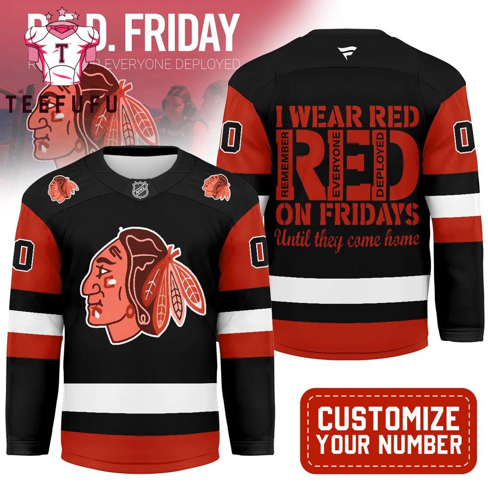 Chicago Blackhawks NHL Red Friday Hockey Jersey