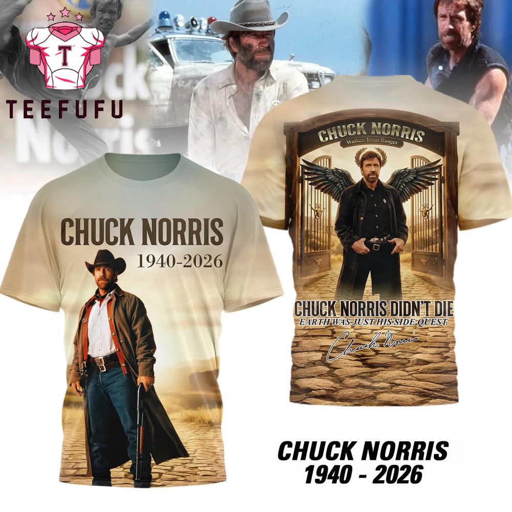Chuck Norris Didn't Die 1940-2026 T Shirt