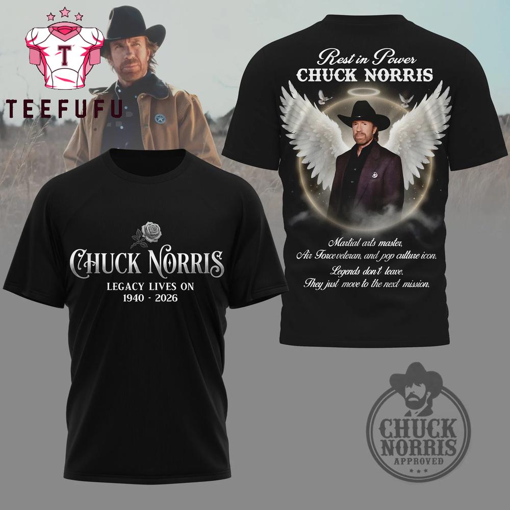 Chuck Norris Legacy Lives on 1940-2026 3D T Shirt