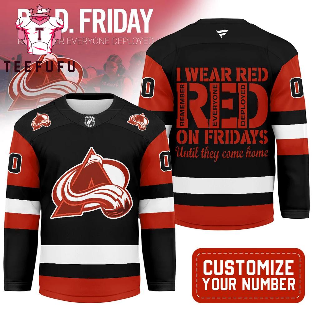 Colorado Avalanche NHL Red Friday Hockey Jersey