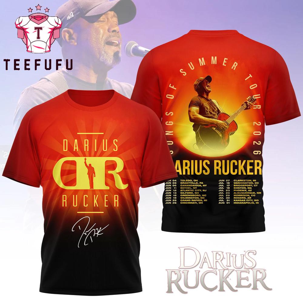 Darius Rucker Songs of Summer Tour 2026 Signature T Shirt